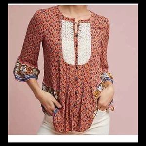 Anthropologie Maeve Hiver Boho Blouse